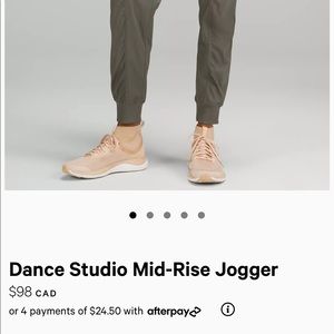 Dance studio jogger, pink